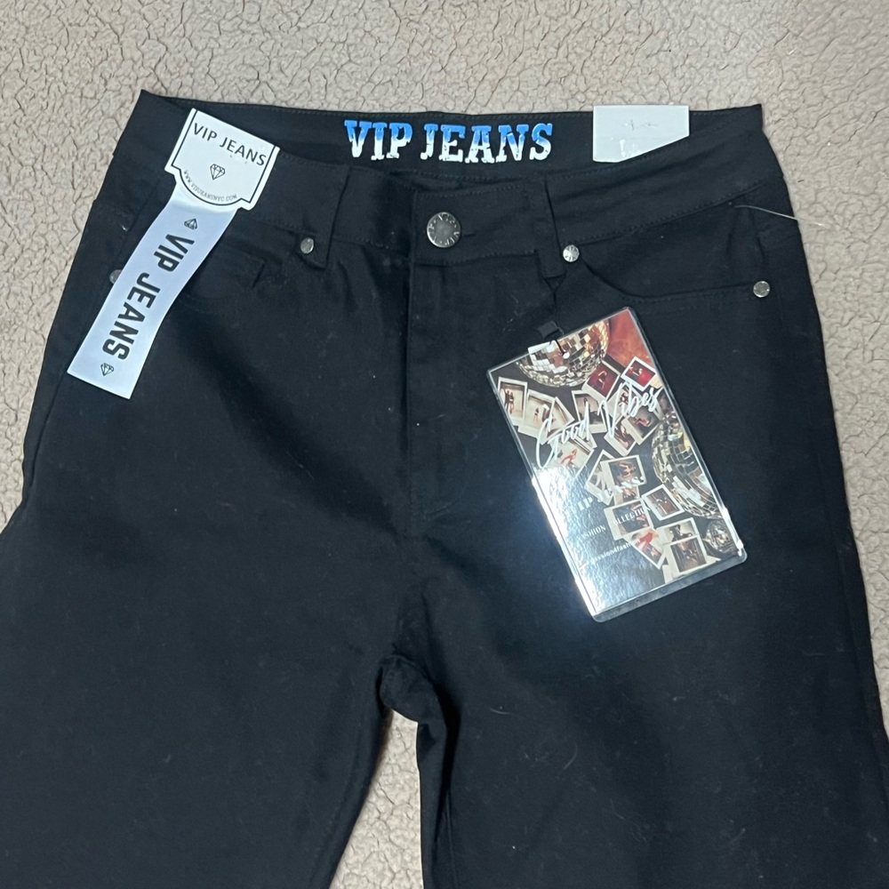 🤍New Womens VIP Black Stretch Wide Leg Pants🤍 - Picture 2 of 7